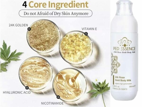 PedEssence - 24K Rose Gold Body Milk - Image 6